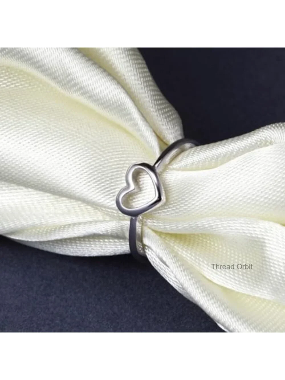 Minimalist Heart Statement Ring for Women Wedding Engagement